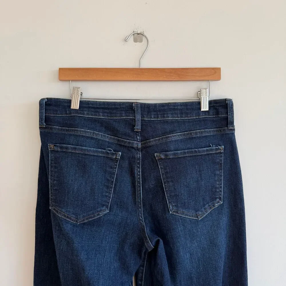 KUT From The Kloth Meg Fab Ab Wide Leg Wide Leg Cuffed Hem Jeans Blue 10 - Picture 7 of 10